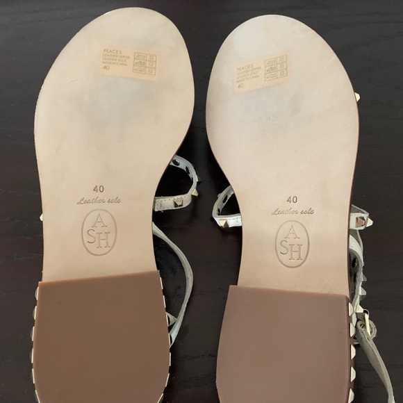 Ash Peace Studded Slingback Leather Sandals - Picture 4 of 5